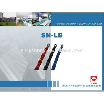 2014 hot sale Plastic-Wrapped elevator compensating chain SN-LB, stainless steel wire